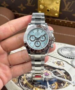 Alternative view of Rolex Cosmograph Daytona 116506 Replica Watches Ice Blue Dial Weight 171 Grams VS Factory 40mm