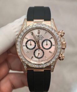 Rolex Cosmograph Daytona 126535TBR Custom Diamonds CZ Weight 154 Grams FH Factory 40mm