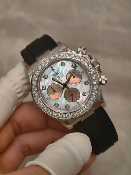 Rolex Cosmograph Daytona 126589RBR Replica Watches MOP Dial Weight 154 Grams FH Factory 40mm - Image 5