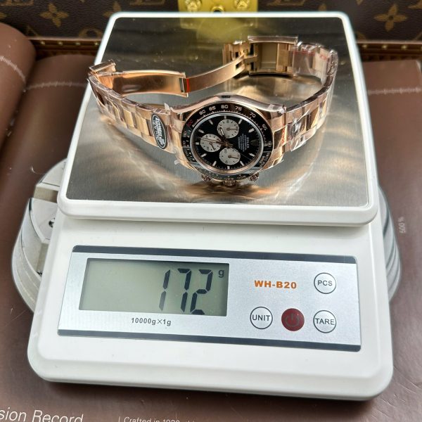 Rolex Cosmograph Daytona Le Mans 126525LN Rose Gold Imitation Watches Weight 173 Grams QF Factory 40mm - Image 3