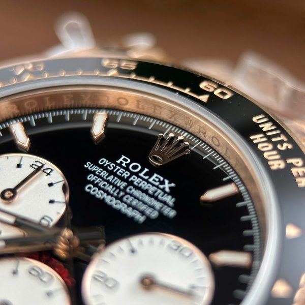 Rolex Cosmograph Daytona Le Mans 126525LN Rose Gold Imitation Watches Weight 173 Grams QF Factory 40mm - Image 12