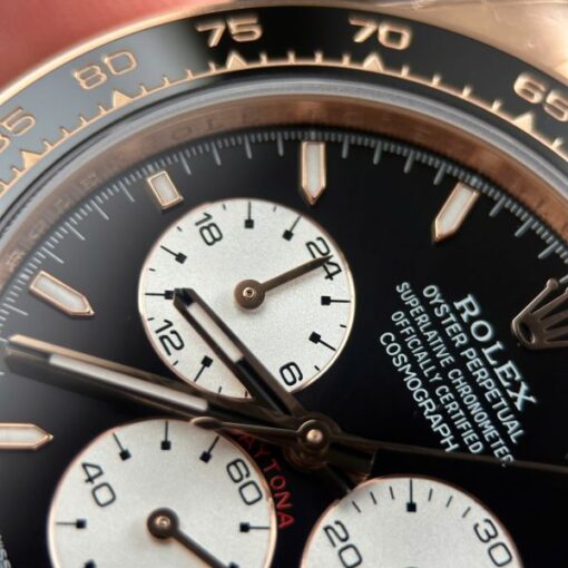 Rolex Cosmograph Daytona Le Mans 126525LN Rose Gold Imitation Watches Weight 173 Grams QF Factory 40mm - Image 9