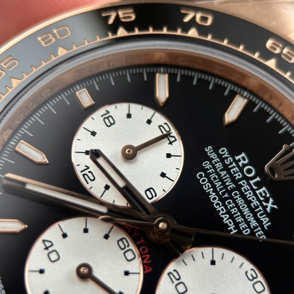 Rolex Cosmograph Daytona Le Mans 126525LN Rose Gold Imitation Watches Weight 173 Grams QF Factory 40mm - Image 9