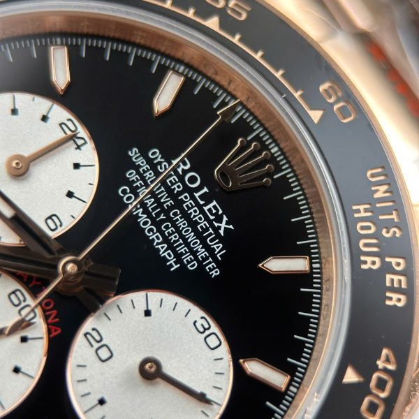 Rolex Cosmograph Daytona Le Mans 126525LN Rose Gold Imitation Watches Weight 173 Grams QF Factory 40mm - Image 8