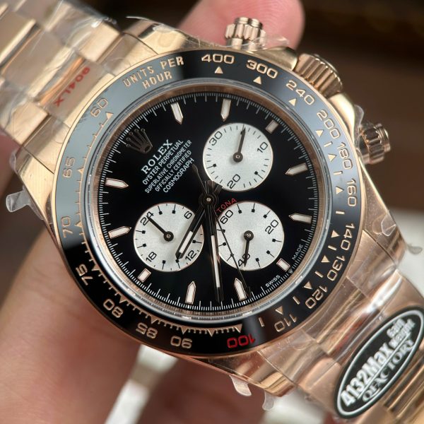 Rolex Cosmograph Daytona Le Mans 126525LN Rose Gold Imitation Watches Weight 173 Grams QF Factory 40mm - Image 7