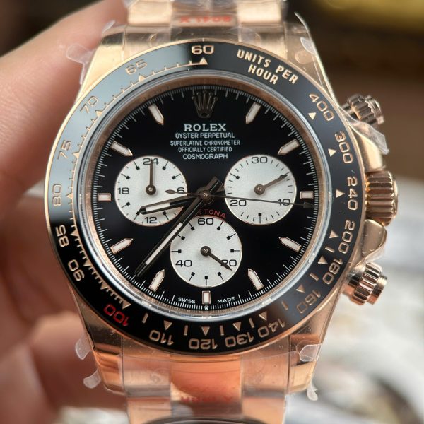 Rolex Cosmograph Daytona Le Mans 126525LN Rose Gold Imitation Watches Weight 173 Grams QF Factory 40mm - Image 6