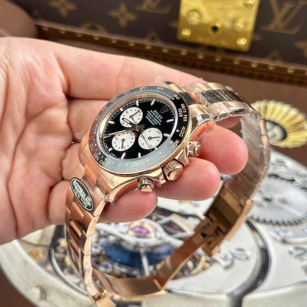 Rolex Cosmograph Daytona Le Mans 126525LN Rose Gold Imitation Watches Weight 173 Grams QF Factory 40mm - Image 5