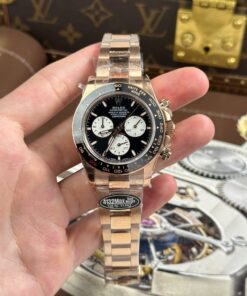 Rolex Cosmograph Daytona Le Mans 126525LN Rose Gold Imitation Watches Weight 173 Grams QF Factory 40mm