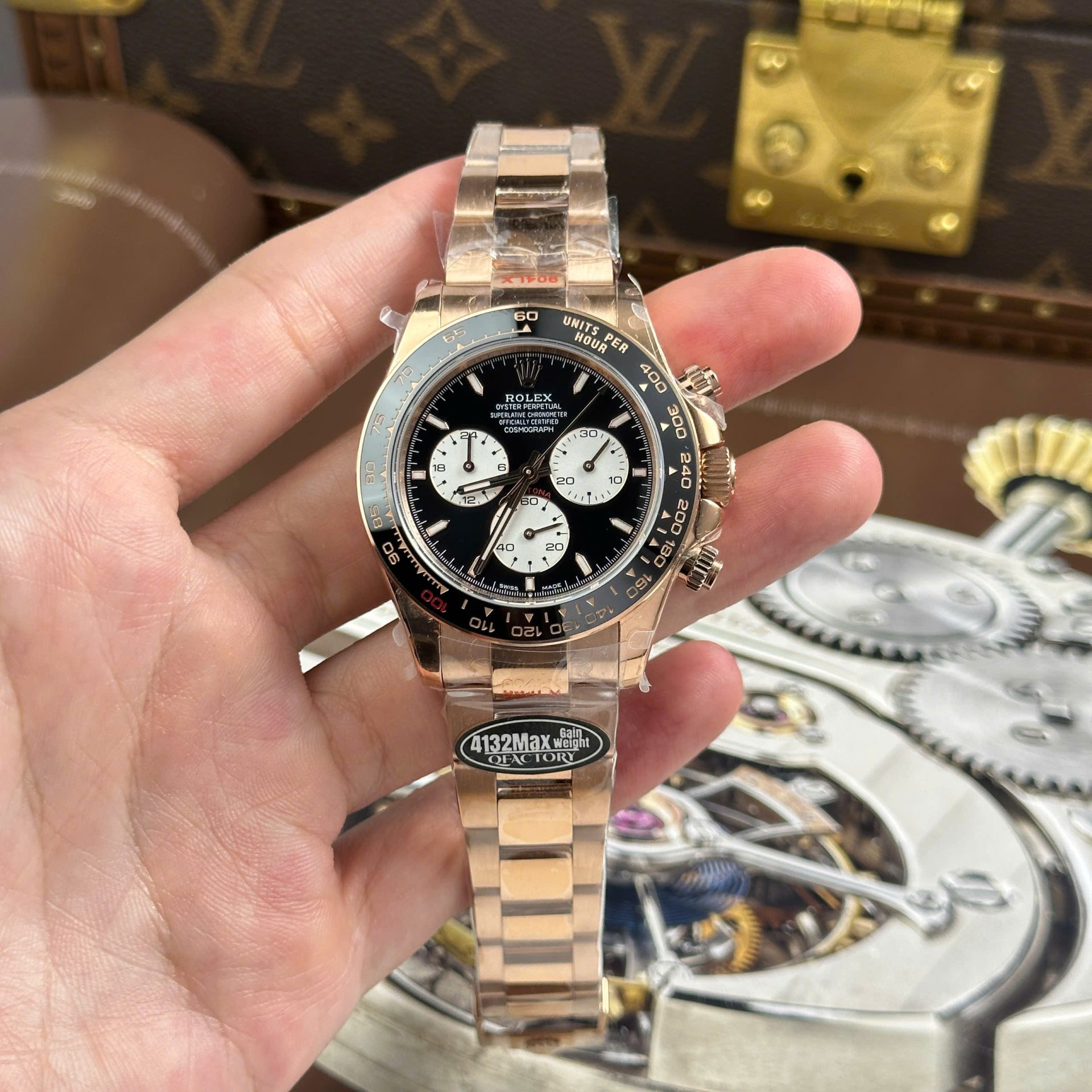 Rolex Cosmograph Daytona Le Mans 126525LN Rose Gold Imitation Watches Weight 173 Grams QF Factory 40mm