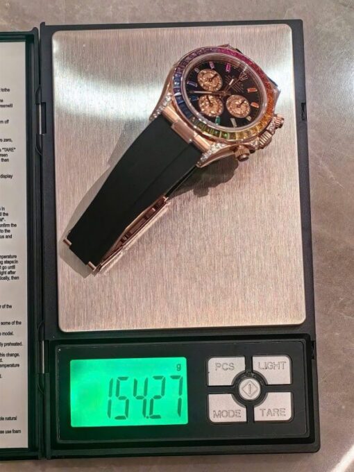 Rolex Cosmograph Daytona Rainbow 116595RBOW Knock Off Watches Weight 154 Grams FH Factory 40mm - Image 3