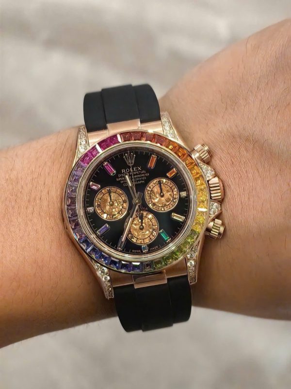 Rolex Cosmograph Daytona Rainbow 116595RBOW Knock Off Watches Weight 154 Grams FH Factory 40mm - Image 7