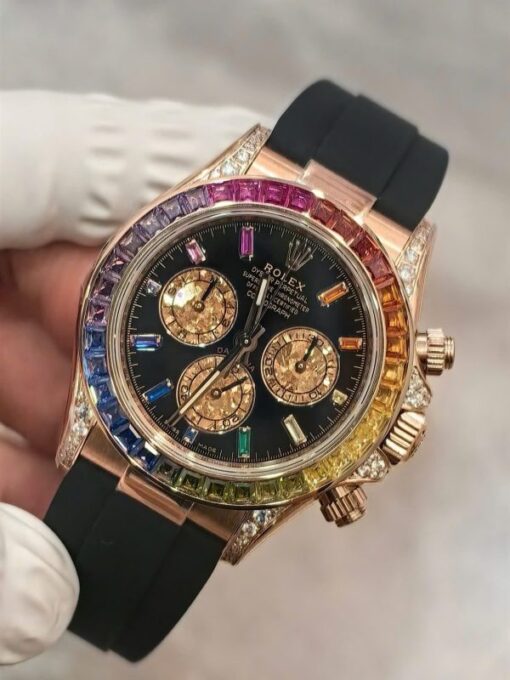 Rolex Cosmograph Daytona Rainbow 116595RBOW Knock Off Watches Weight 154 Grams FH Factory 40mm - Image 5