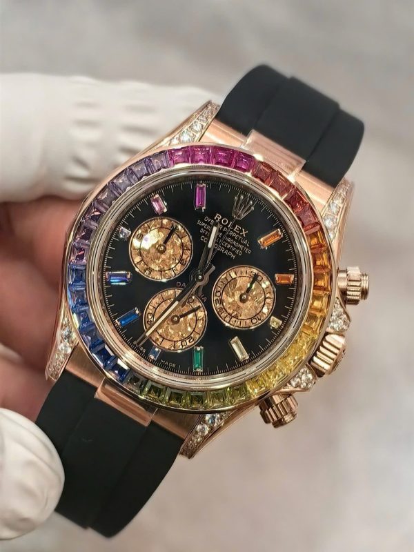 Rolex Cosmograph Daytona Rainbow 116595RBOW Knock Off Watches Weight 154 Grams FH Factory 40mm - Image 5