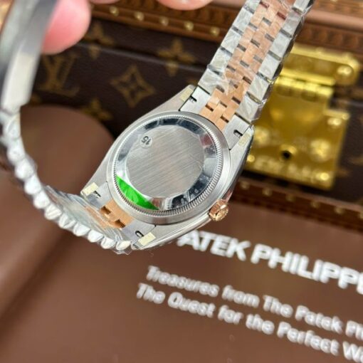 Rolex DateJust 126231 Luxury Fake Watches White Dial With Creased Pattern VS Factory 36mm - Image 11