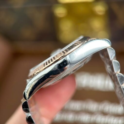Rolex DateJust 126231 Luxury Fake Watches White Dial With Creased Pattern VS Factory 36mm - Image 10
