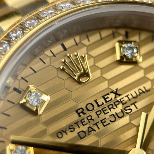Rolex DateJust 126231 Replica Watches Brick Dial Bezel Diamonds CZ VS Factory 36mm - Image 6