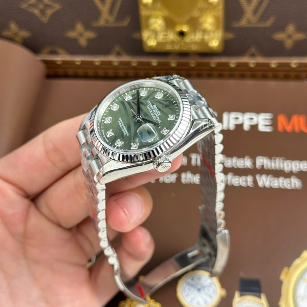 Rolex DateJust 126234 Replica Watches Green Dial With Leaf Pattern VS Factory 36mm - Image 9