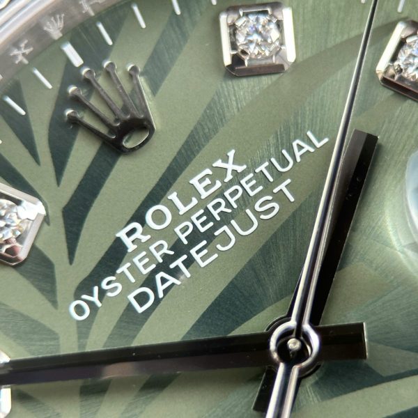 Rolex DateJust 126234 Replica Watches Green Dial With Leaf Pattern VS Factory 36mm - Image 5