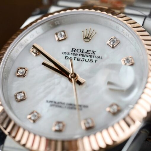 Rolex DateJust MOP Dial Imitation Watches 18K Gold Wrapped Custom GM Factory 36mm - Image 5