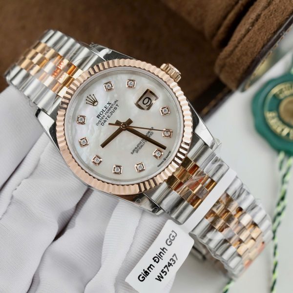Rolex DateJust MOP Dial Imitation Watches 18K Gold Wrapped Custom GM Factory 36mm - Image 4