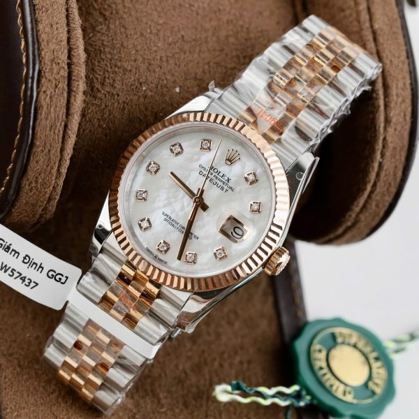 Rolex DateJust MOP Dial Imitation Watches 18K Gold Wrapped Custom GM Factory 36mm - Image 3
