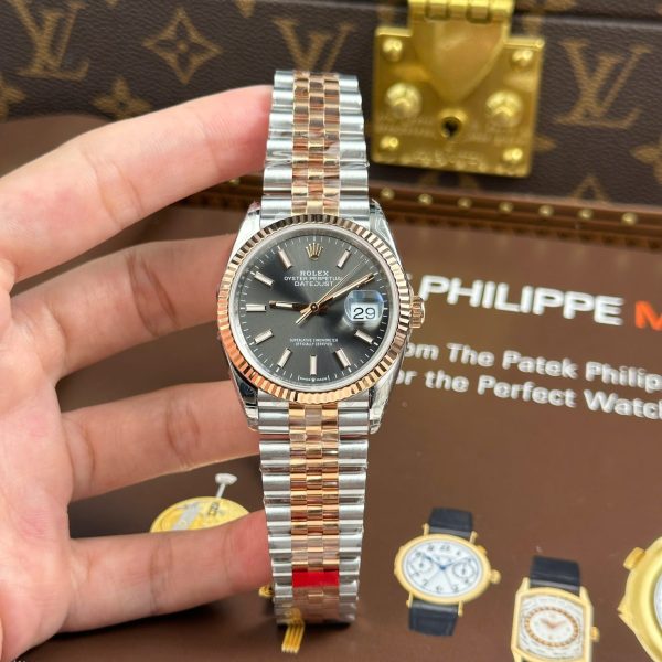 Rolex DateJust Imitation Watches Gray Dial Automatic Movement VS Factory 36mm - Image 2