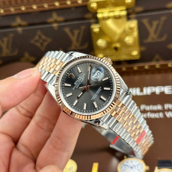 Rolex DateJust Imitation Watches Gray Dial Automatic Movement VS Factory 36mm - Image 3