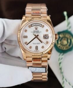 Alternative view of Rolex Day-Date 128235 Imitation Watches MOP Dial Weight 156 Grams QF Factory 36mm