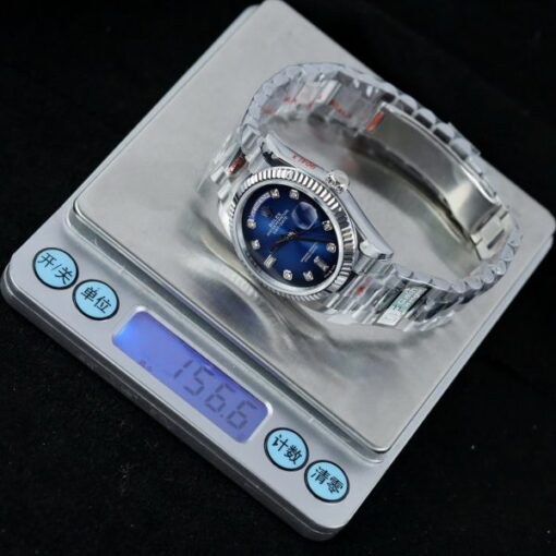 Rolex Day-Date 128239 Replica Watches Blue Ombre Dial Weight ~157 Grams QF Factory 36mm - Image 3