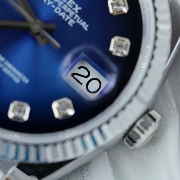 Rolex Day-Date 128239 Replica Watches Blue Ombre Dial Weight ~157 Grams QF Factory 36mm - Image 8