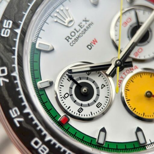 Rolex Daytona DiW Ferrari Knock Off Watches White Carbon Super Light 40mm - Image 8