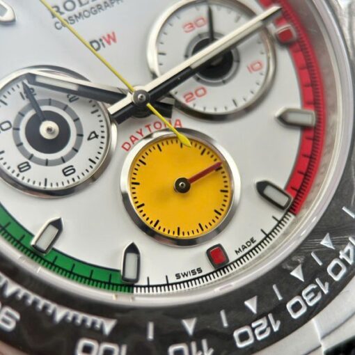 Rolex Daytona DiW Ferrari Knock Off Watches White Carbon Super Light 40mm - Image 10