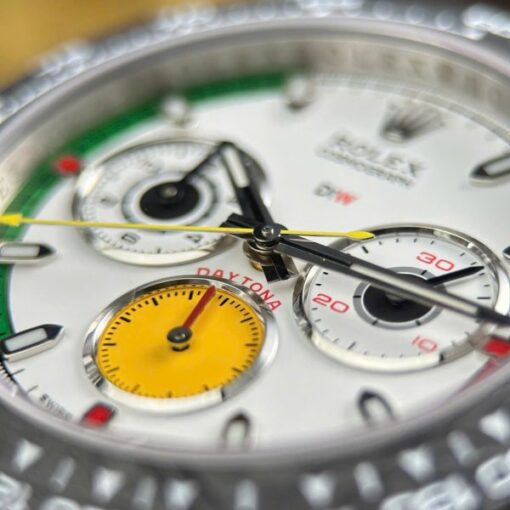 Rolex Daytona DiW Ferrari Knock Off Watches White Carbon Super Light 40mm - Image 11