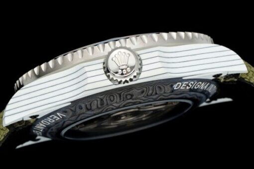 Rolex GMT-Master II DiW Replica Watches Gray Dial Fabic Strap 40mm - Image 7