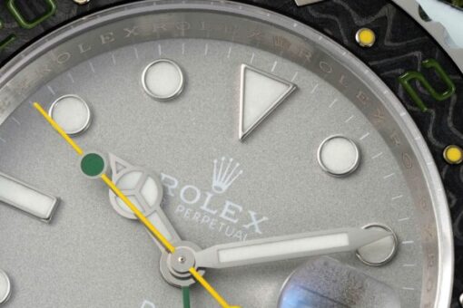 Rolex GMT-Master II DiW Replica Watches Gray Dial Fabic Strap 40mm - Image 5