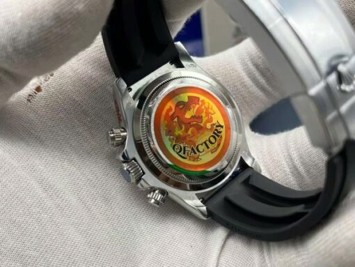 Rolex Luxury Fake Watches Cosmograph Daytona 126519LN Black Dial Oysterflex Strap QF Factory 40mm - Image 8
