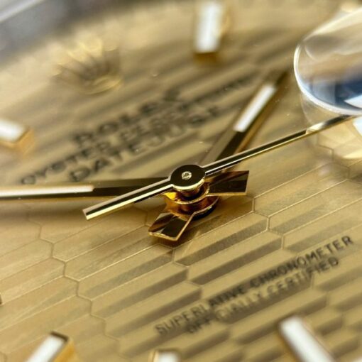 Rolex Replica Watches DateJust 126231 Brick Dial Bezel Diamonds CZ VS Factory 36mm - Image 8