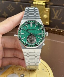 Audemars Piguet Imitation Watches Royal Oak Selfwinding Flying Tourbillon 26730BC Dial Green 41mm