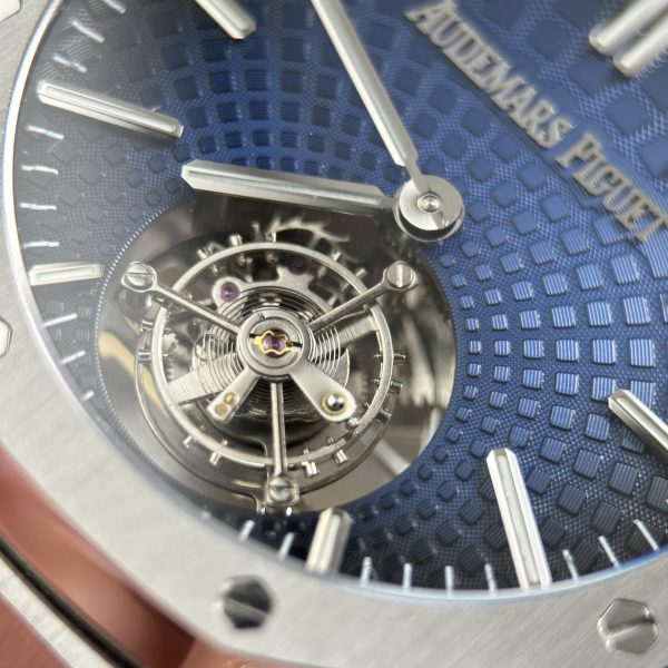 Audemars Piguet Imitation Watches Royal Oak Selfwinding Flying Tourbillon 26530ST Smoke Blue Dial 41mm - Image 7
