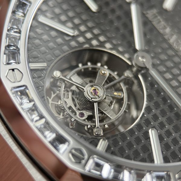 Audemars Piguet Replica Watches Royal Oak Selfwinding Flying Tourbillon 26730BC Dial Gray 41mm - Image 7