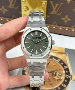 Alternative view of Audemars Piguet Royal Oak 15510ST Replica Watches Green Dial Metal Wire APS Factory 41mm