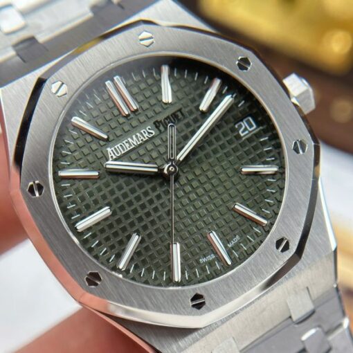 Audemars Piguet Royal Oak 15510ST Replica Watches Green Dial Metal Wire APS Factory 41mm - Image 5