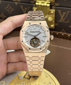 Audemars Piguet Royal Oak Selfwinding Flying Tourbillon 26730OR Replica Watches Gray Dial Metal Wire 41mm