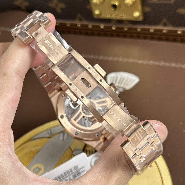 Audemars Piguet Royal Oak Selfwinding Flying Tourbillon 26730OR Replica Watches Gray Dial Metal Wire 41mm - Image 15