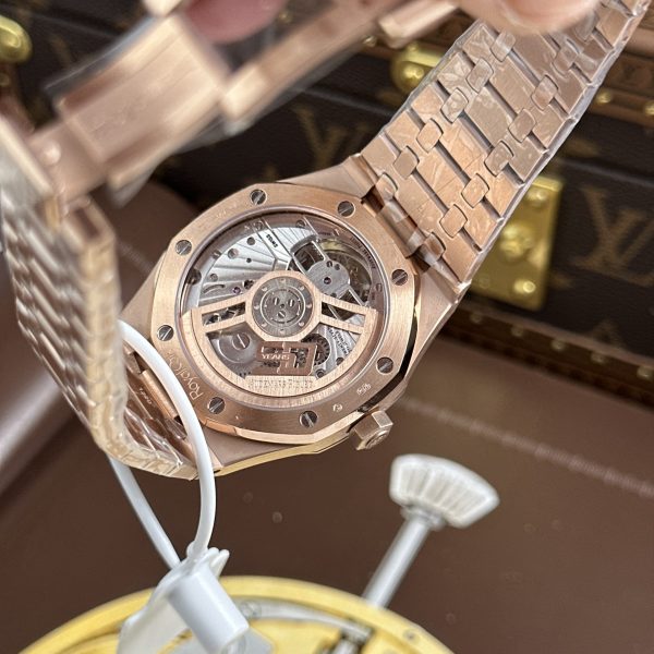 Audemars Piguet Royal Oak Selfwinding Flying Tourbillon 26730OR Replica Watches Gray Dial Metal Wire 41mm - Image 13