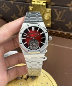 Audemars Piguet Imitation Watches Royal Oak Selfwinding Flying Tourbillon 26730ST Burgundy Dial 41mm