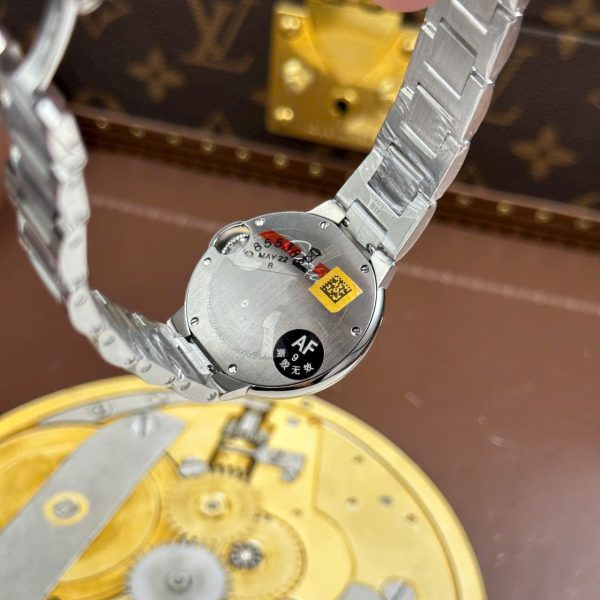 Cartier Ballon Bleu Fake Watches Pink Dial Quartz Movement AF Factory 33mm - Image 10