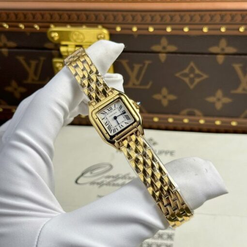 Cartier Panthere Women Replica Watch White Dial Quartz Movement BV Factory 23x30mm - Image 3
