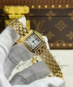 Cartier Panthere Women Replica Watch White Dial Quartz Movement BV Factory 23x30mm
