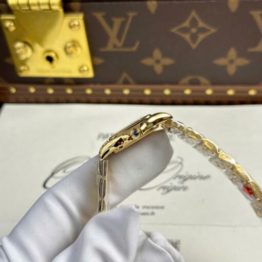 Cartier Panthere Women Replica Watch White Dial Quartz Movement BV Factory 23x30mm - Image 7